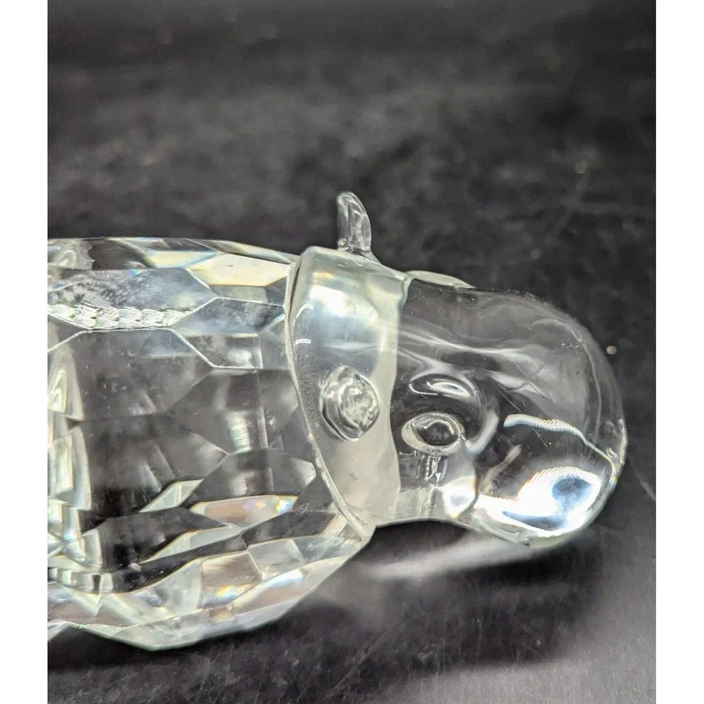 Vintage Shannon Crystal‎ Designs Of Ireland Hippopotamus Hippo Figurine 5.5